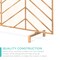 Best Choice Products 38x31in Single Panel Handcrafted Iron Chevron Fireplace Screen w/ Distressed Finish